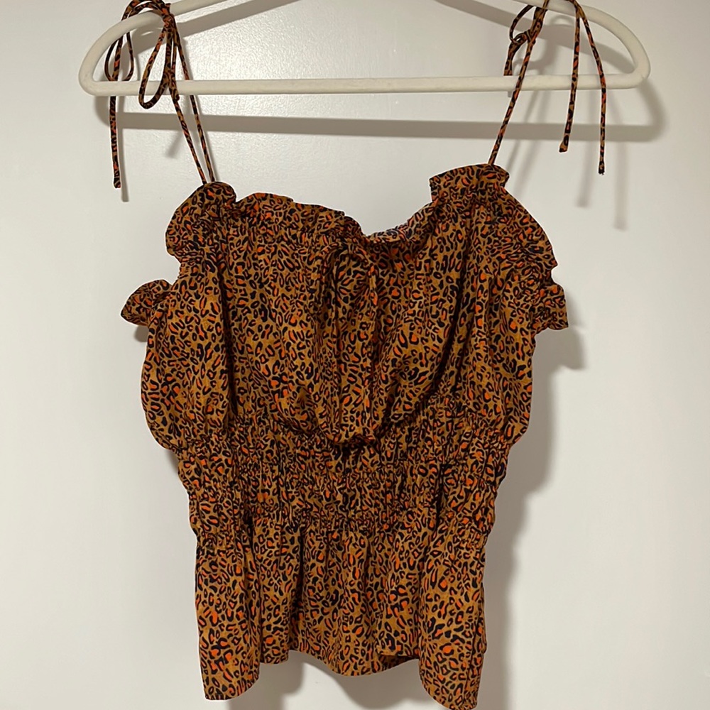 Topshop adjustable straps cropped tank size US8